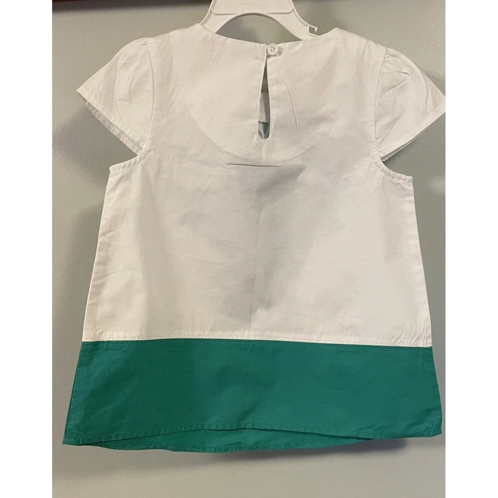 NWT Gymboree White Clover Green Shirt Size 5 Easter, Spring, Summer Vacation NEW